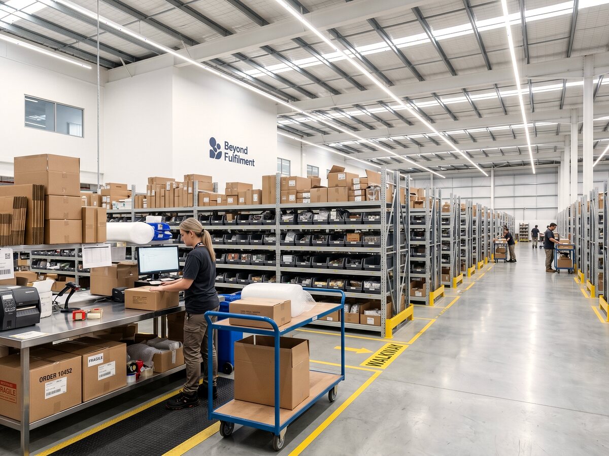 Conceptbeeld — warehouse-operatie