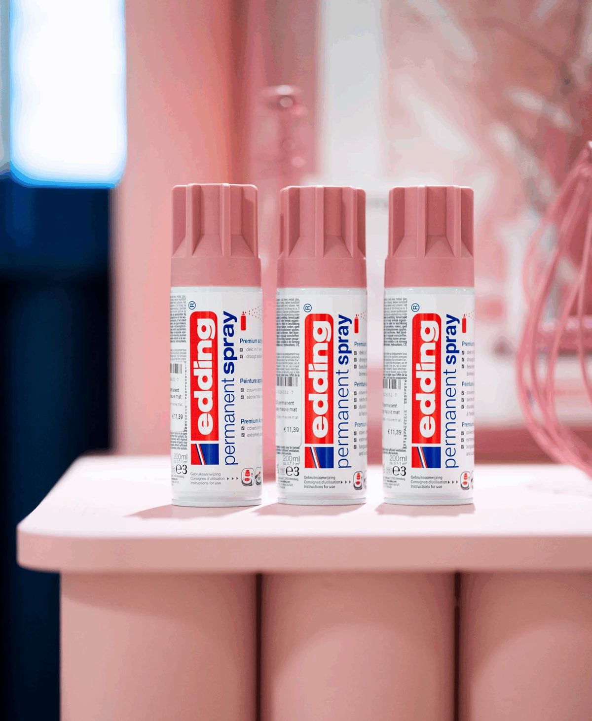 Permanent spray in het roze