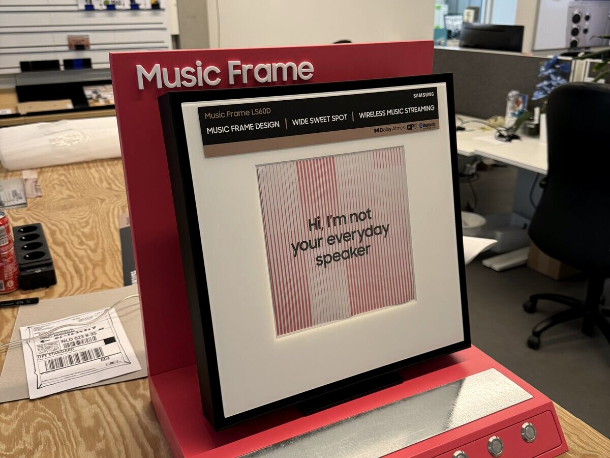Samsung Music Frame demo-opstellingen